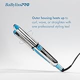 BaBylissPRO Nano Titanium Flat Iron Hair Straightener, 1" Prima Iconic Hair Straightener Iron & Curling Iron for Professional Salon Results and All Hair Types