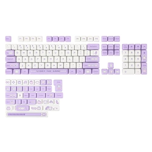 EPOMAKER Pixel-Plush 141-Key Dye-Sublimation PBT MOA Profile Set for Mechanical Gaming Keyboard, Compatible with ANSI & ISO Layout, MX-Clone Switches Cherry/Gateron/Kailh Switch