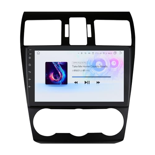 hizpo 8 Core Car Radio Stereo for Subaru Forester MK4 2013-2015/ Subaru Impreza 2012-2014/Subaru XV Crosstrek 2012-2014, 4+32GB GPS Navigation QLED Screen with Carplay Android Auto Bluetooth RDS DSP