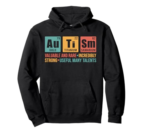 Autism Awareness periodic table Pullover Hoodie
