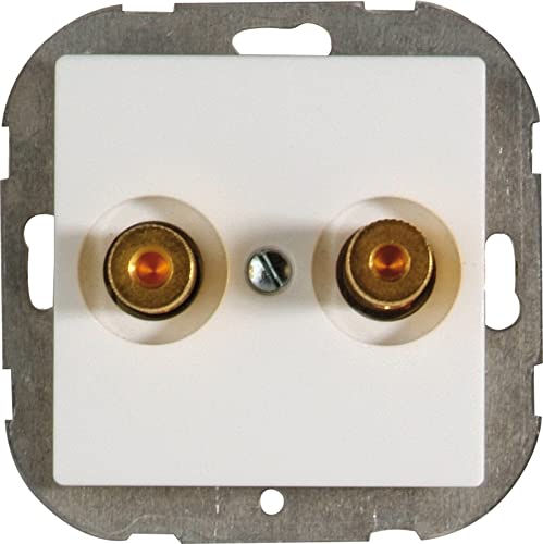 Opus 512.426.37 Lautsprecher-Anschlußdose Speaker Connection Box pw 55, Polar White