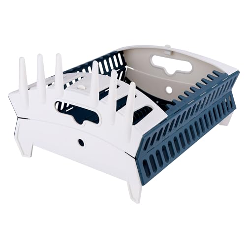 Coghlan's Snapfold™ Dish Rack – Portable Camp Kitchen Organizer, Space-Saving Foldable Dish Drying Rack with Dish and Utensil Slots, Drinkware Holder, for Camping, RVs, and Travel