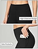 Heathyoga Women's Yoga Pants with Pockets for Women Bootcut Wide Leg Pants for Women High Waisted Workout Pants Black