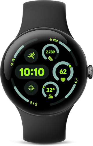 Google Pixel Watch 3-45mm - Matte Black - (LTE+Bluetooth) (Renewed)