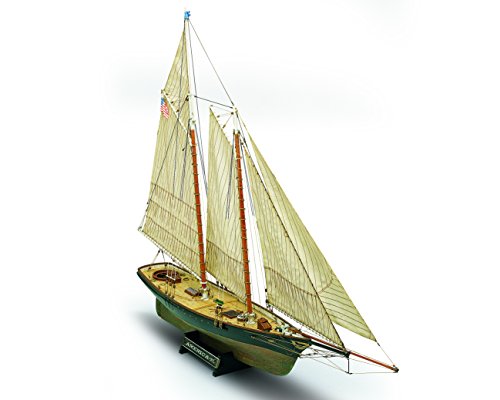 Mamoli MV26 - Yacht America - Wood Plank-On-Bulkhead Model Ship Kit - Scale: 1/66 Length: 790 mm (31"), Height: 580mm (23")