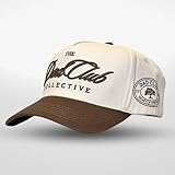 Vintage Trucker Hat | Mom and Dad Hats | Country Trucker Hats | Trendy Baseball Snapback | Two Tone Cotton Embroidered Cap (Cotton, Dad Club | Brown)