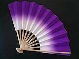KUMI Yokohama USA Odori Dance Folding SENSU Fan/Purple/Made in Japan