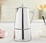 CUISINOX Roma 10-Cup Stainless Steel Stovetop Moka Espresso Maker