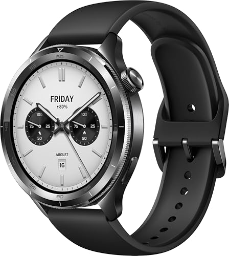 Xiaomi Watch S4 Smartwatch with 1.43-inch OLED Display NFC Bluetooth Calls Gesture Control 150+ Sports Modes 15-Day Battery HyperOS Alexa Model M2425W1 (Black)