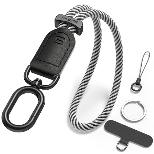 SURPHY Phone Wrist Strap, Keychain Wristlet, Phone Strap Charm with Tether Tab, Cellphone Lanyard Wrist, Key Chain for Women