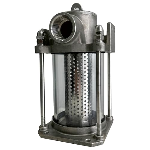 FOTN 1” Marine Sea Water Filter，1 inch 316 Stainless Steel Marine Water Strainer Engine Unit Air Conditioning Boat Seawater Strainer Hardware Fitting for Yacht Ship