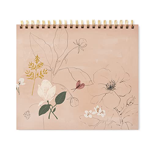 Fringe Studio Large Hardcover Spiral Sketchbook, Botanica Sketch, 80 Perforated Sheets, 11" x 9", Megan Galante Collection (530319), Multicolor