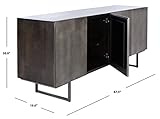 Safavieh Couture Home Boone Modern Brown and Silver 4-door Sideboard