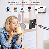 Scrolling Ring Remote for TikTok YouTube Instagram Shorts Video, Scroller Page Turner Clicker for Kindle APP Compatible with iPhone iPad Android Phone, Remote Shutter Control for Phone Camera