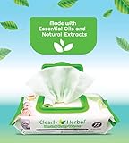 Clearly Herbal Baby Wipes, made with Essential Oils and Natural Herbal Extracts, Parent's Choice, Case Pack 864 Plant Based Wipes (12 Packs x 72 Count)