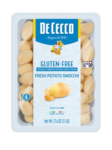 De Cecco Fresh Potato Gnocchi, Gluten Free, Kosher, 17.6 Ounces (Pack Of 12)