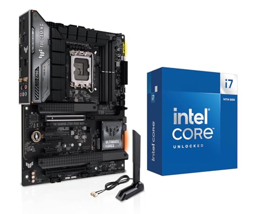 INLAND by Micro Center CPU Motherboard Intel i7-14700K 14th Gen 20-Cores LGA 1700 Desktop Processor with ASUS TUF Gaming Z790-Plus WiFi DDR5 Motherboard