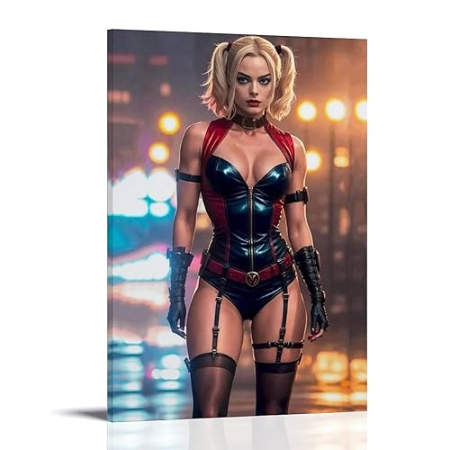 EsEntL Margot Robbie Bikini Poster Wall Art Picture Painting Canvas Prints Artworks Bedroom Living Room Decor 12x18inch(30x45cm)