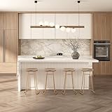 homary 72" Kitchen Island with Storage Kitchen Cabinet Marble Veneered Top Large Kitchen Island with Seating (Kitchen Island with Laminate Top, White)