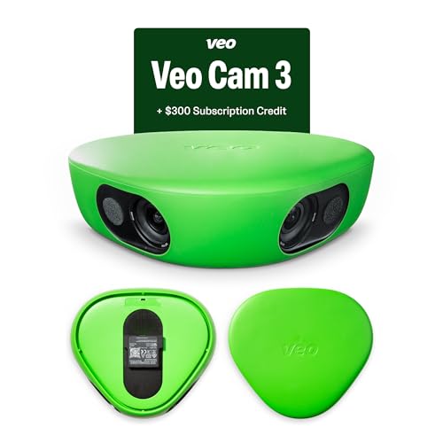 Veo Cam 3 – 1080HD Sports Camera with AI Auto-Tracking, Portable Design, Long Battery Life, and Cloud Storage – Includes $300 Subscription Credit – Perfect for Coaches, Teams, and Sports Enthusiasts