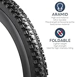 2-PCS 26" Mountain Bike Tires 26x2.25/57-559 120TPI Nylon Antipuncture Protection and 26" Bike Tubes Compatible with 26x2.10 26x2.125 26x2.20 26 x 2.25 26x2.30 Bike Tires and Tubes(Y-581)