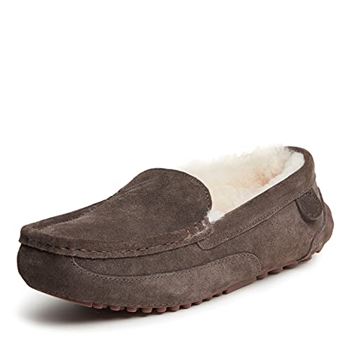 Fireside by Dearfoams mens Melbourne Slipper, Coffee, 11 Wide US