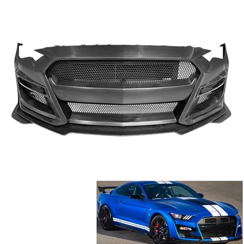 Front Bumper Cover Conversion Kit Compatible with 2018-2023 Fo-rd Mustang Upgrade to GT500 Style - Will not fit original GT500 models
