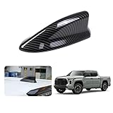 Shark Fin Antenna Top Mounted Roof Cover Trim for Toyota Tundra 2022 2023 2024 Pickup Truck Car Antenna Decoration Accessories (Black)