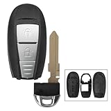 Oulesh Car Key Fob Cases for Suzuki Swift SX4 Vitara 2010-2016, Car Key Shell Smart Key Cover with Small Key,2 Button