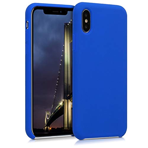 kwmobile Case Compatible with Apple iPhone X Case - TPU Silicone Phone Cover with Soft Finish - Baltic Blue