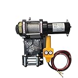 Lss9azznmm Engine Hoist 12V24V Vehicle Self- Rescue Off- Road Winch 3000 Lbs Off- Road Vehicle Winch On- Board Crane Electric Winch for Garage (Color : 12V 3000LBS)