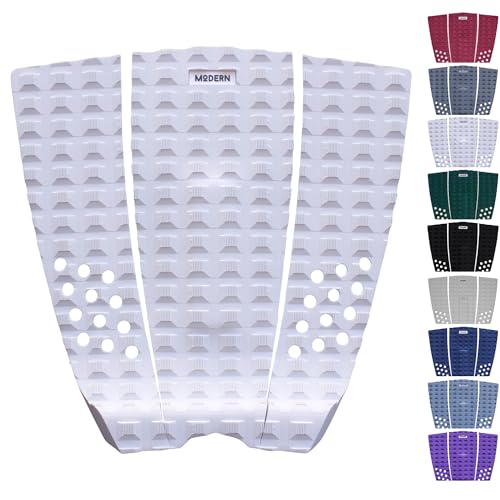 Modern Grips Surfboard Traction Pad 3-Piece (White/White)