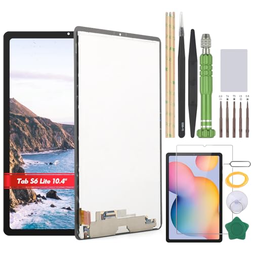 YHXMARSCAN Screen for Samsung Galaxy Tab S6 Lite 2022 10.4'' SM-P613 SM-P619 LCD Display Replacement for Galaxy Tab S6 Lite 2020 SM-P610N SM-P615 SM-P610 Incell Touch Screen Digitizer Assembly(Black