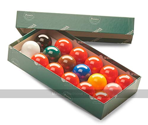 Aramith Snooker Balls (1 and 3/4 inch, 44mm, with 10 Reds)
