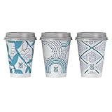 Dixie To Go Paper Coffee Cups With Lids, 12 oz, 156 ct, Disposable Insulated Paper Cups for On-The-Go Hot or Cold Beverages