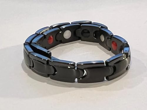 Therasage Bio Band Energy Bracelets in Metal Black Brick (Thin)