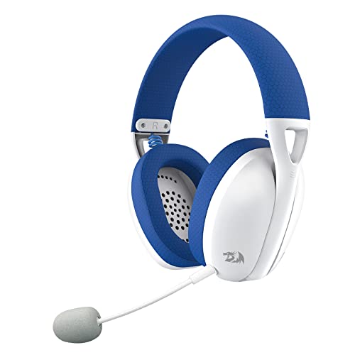 Redragon IRE H848B Wireless Headphones with Bluetooth and USB Dongle Ultra Light 180g Removable Mic PC Console Mobile Phone