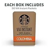 Starbucks VIA Ready Brew Colombia Coffee, 50-Count