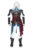 Leg Avenue Men's Assassin's Creed 9 Piece Edward Deluxe Costume Cosplay, Blue/White, Small / Medium