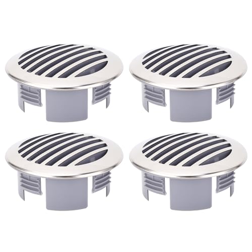 Boats Airflow Vent Cover 4pcs 3.5in 316 Stainless Steel High Polished Boats Air Outlet Grill Marine Parts for Yachts RVs