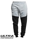 Ultra Performance 3 Pack Fleece Active Tech Joggers for Men, Mens Sweatpants with Zipper Pockets