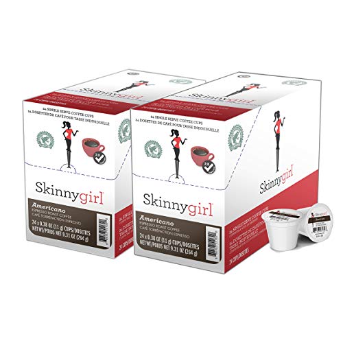 Skinny Girl Coffee Single Serve Cups for Keurig K Cup Brewer, Americano Bold Coffee 48 Count
