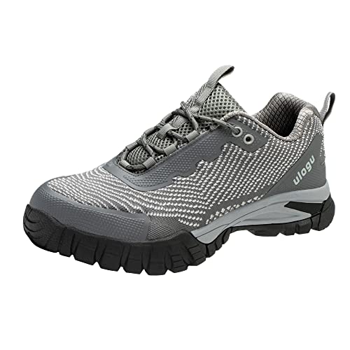 Hiking Shoes for Women Waterproof Lightweight Non Slip Comfortable Breathable Work Walking Trekking Trails Rain Outdoor impermeable antideslizantes Zapatos de senderismo para Mujer Grey