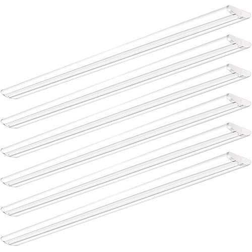 ANTLUX 8FT LED Shop Light, Ultra Slim LED Wraparounds 110W [6-lamp T8 Fluorescent Equiv.], 12500LM, 5000K, Commercial 8 Foot Strip Light, Flush Mount Garage Office Warehouse Ceiling Lighting, 6 Pack