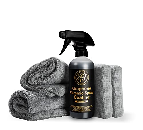 Adam's Advanced Graphene Ceramic Spray Coating Kit - 18+ Months Sprayable Graphene Oxide Ceramic Coating for Cars, Boats, RV's & Motorcycle - Adds Extreme Gloss, Depth, Shine & Protection