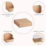 Ucanpack Kraft Shipping Boxes 7x7x3" Made in USA - 50 Pack Standard Kraft Color Corrugated Mailer Box Mailers, Cardboard Boxes for Shipping & Packing - Custom Mailing Boxes - Small Boxes