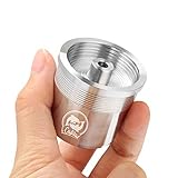 MG Coffee Stainless Steel Refillable Coffee Pods Metal Crema Reusable Capsules Permanent Coffee Pod Holder Compatible for X7.1 X8 X9 Y3 Y 1.1 Y5 Series Original Line Machines (silver capsule/Tamper)