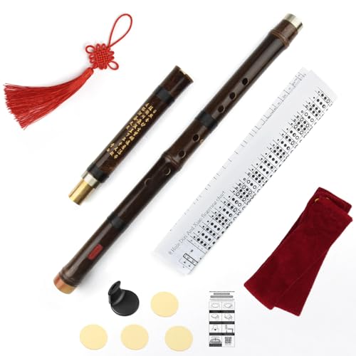 Separable two sections plug in Brown Vertical purple Bamboo Flute Key G Traditional Chinese Musical Instrument update level Woodwind Music Instrument Xiao