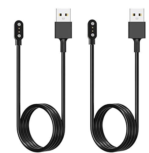 Acediar [2-Pack] 3.3FT Smart Watch Charger Magnetic USB Charging Cable for Letsfit Willful YAMAY SW023 ID205L SW021 ID205U ID205S SW025 Uwatch 3S 3 2 2S