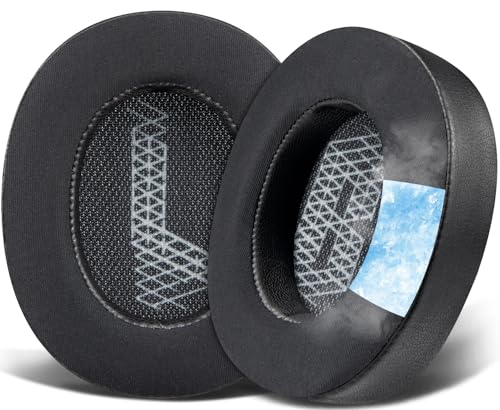 SOULWIT Cooling Gel Replacement Ear Pads for JBL Live 500BT/Live 500 BT Around-Ear Wireless Headphone, Earpads Cushions with Noise Isolation Foam - Black